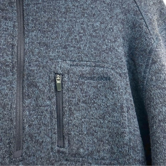 Woolrich men’s 1/4 zip fleece pullover blue sweater warm winter EUC size XXL - Picture 7 of 11